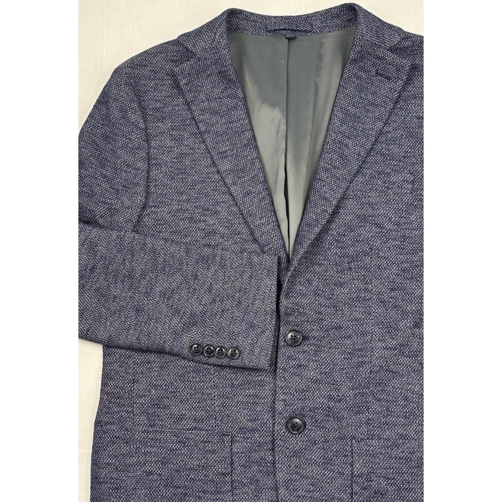 Jos A Bank Cotton/Poly Unstructured Blazer 38R Slim Fit Patch Pockets Hopsack